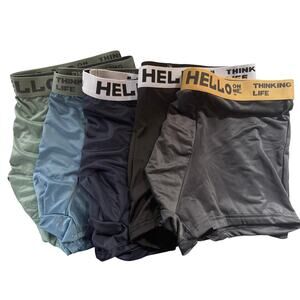 5 Pc Men Underwear BoxerShorts Man Underpants Breathable Men Boxer Shorts Large